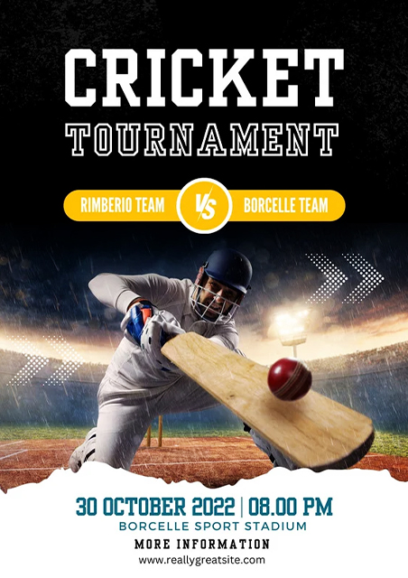 Black-and-Yellow-Modern-Tournament-Cricket-Party-Invitation-Card